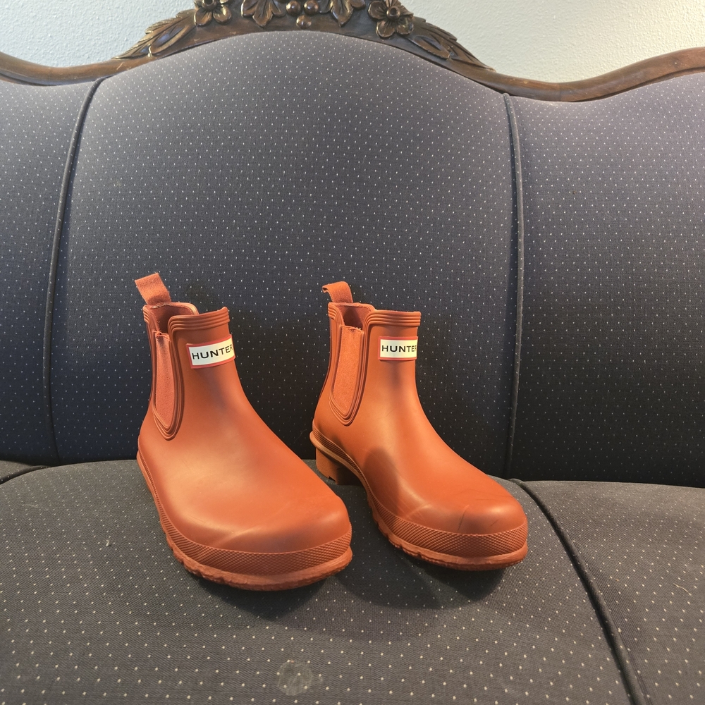 Hunter Women's Winter Rain Boots - Orange